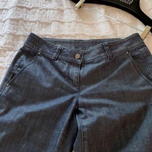 Palazzo dress pants in jean material